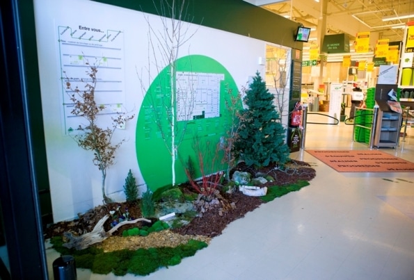 décor saisonnier home végétal événement grand magasin